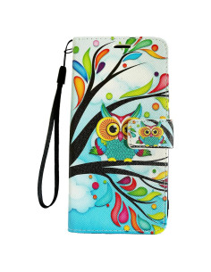 Funda de Cartera FastSun para AT&T Maestro Plus - Búho