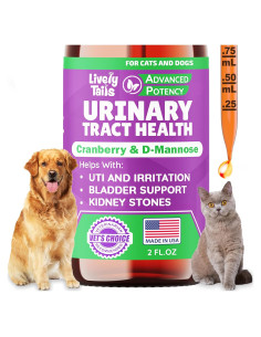 Tratamiento Natural UTI para Perros y Gatos Lively Tails 59 ml