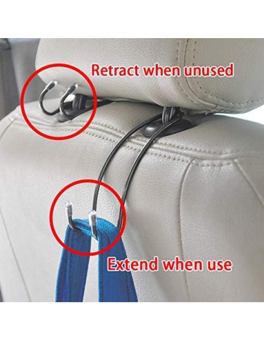 Ganchos de Almacenamiento para Auto Wopanxye - Paquete de 12