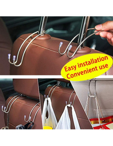 Ganchos de Almacenamiento para Auto Wopanxye - Paquete de 12