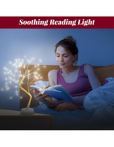 Lámpara de Árbol de Hadas ALFANITE 50.8cm 108 LEDs Dorada