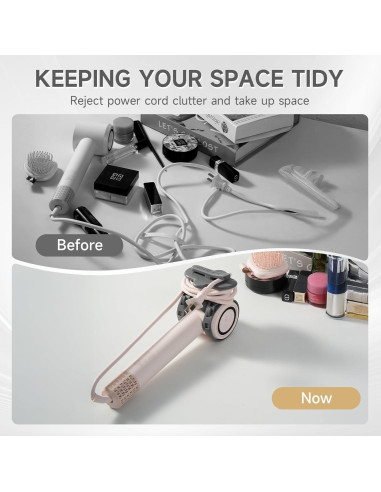 Organizador de Cable para Secador de Pelo Genérico - Silicona Gris