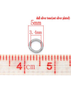 500 Anillas de Salto 5mm Acero Inoxidable HDSupplies 2