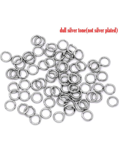 500 Anillas de Salto 5mm Acero Inoxidable HDSupplies