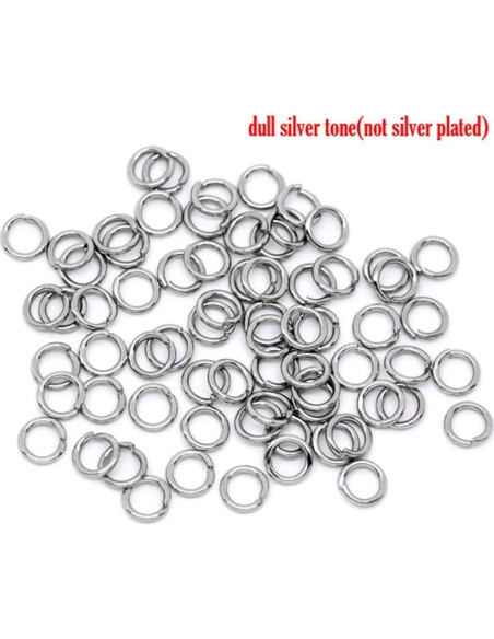 500 Anillas de Salto 5mm Acero Inoxidable HDSupplies