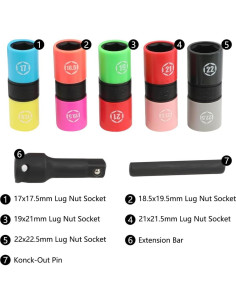 Juego de Enchufes Invertibles DPTOOL 22 Piezas 1/2" 2