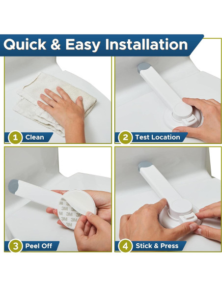 Cerradura de Seguridad para Inodoro Wappa Baby - Paquete de 3