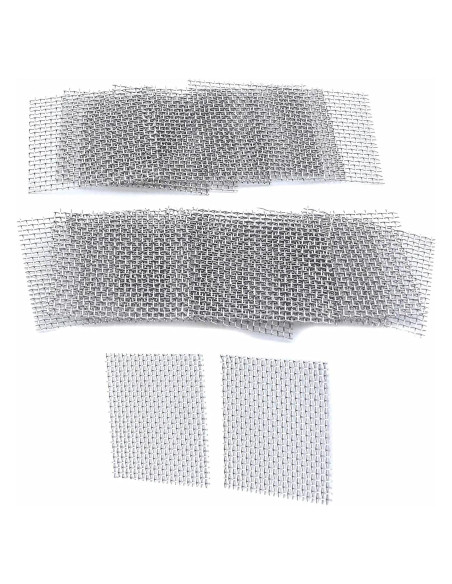 20 Almohadillas de Malla de Alambre Acero Inoxidable Woogim 5x5cm