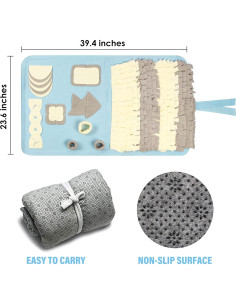 Alfombra Snuffle para Perros Stellaire Chern 60x100 cm Azul 2