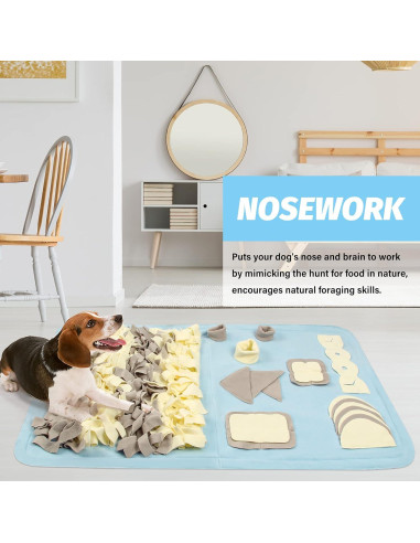 Alfombra Snuffle para Perros Stellaire Chern 60x100 cm Azul