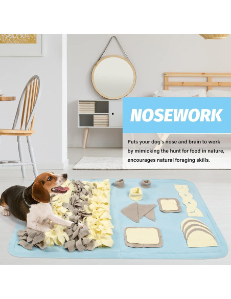 Alfombra Snuffle para Perros Stellaire Chern 60x100 cm Azul