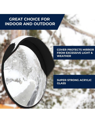 Espejo Convexo de Seguridad Kiloxa 30.48 cm Ajustable