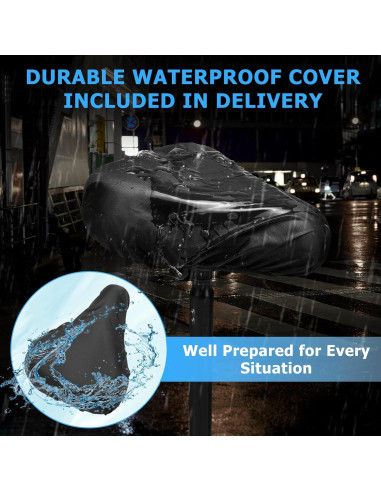 Cojín de Asiento de Bicicleta de Gel CDYWD - Acolchado 4.2 cm