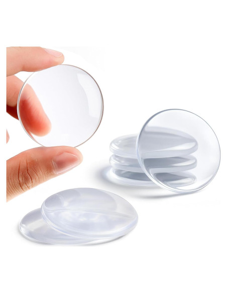 Topes de puerta autoadhesivos Etybetopstar 6PCS 5.08cm Silicona