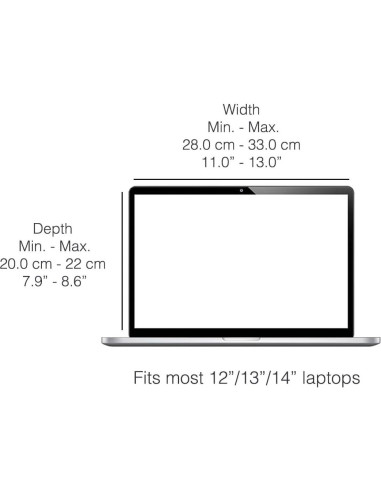 Capota de Sol 4-en-1 Philbert para Laptop 12-14" - Negro