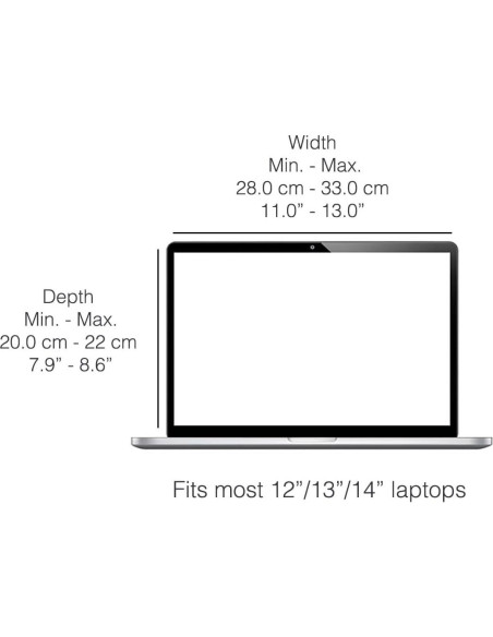 Capota de Sol 4-en-1 Philbert para Laptop 12-14" - Negro
