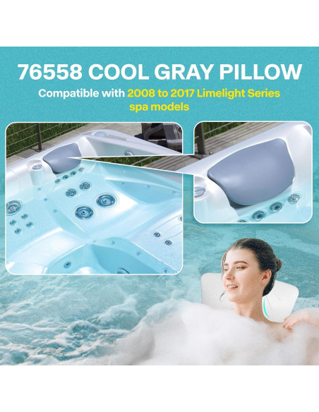 Almohada para el Cuello de Spa Sxmprail 76558 Gris 32.3x18.3cm