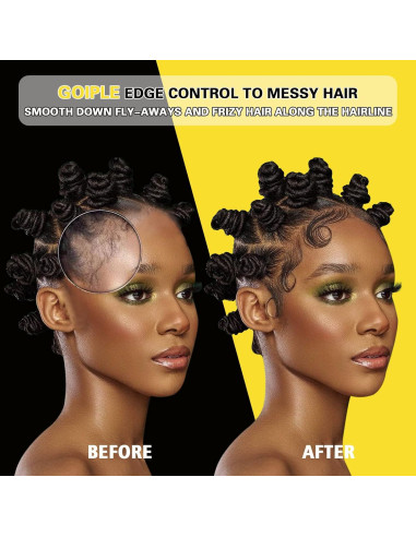 Cera de Control de Bordes Goiple 113.4g Fijación Fuerte No Grasosa