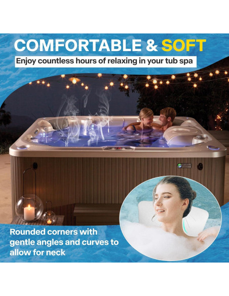 Almohada para el Cuello de Spa Sxmprail 76558 Gris 32.3x18.3cm