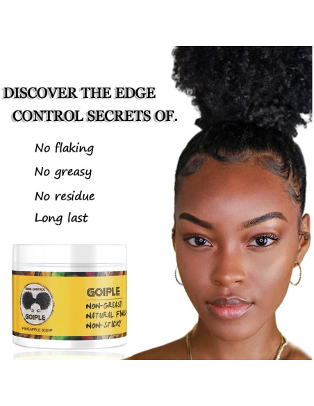 Cera de Control de Bordes Goiple 113.4g Fijación Fuerte No Grasosa