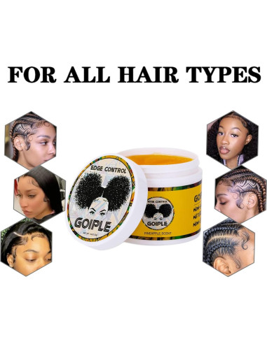 Cera de Control de Bordes Goiple 113.4g Fijación Fuerte No Grasosa