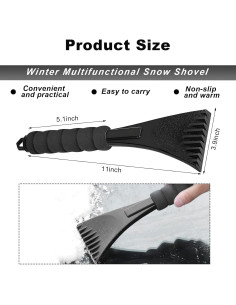 Raspador de Hielo para Parabrisas Ohleats 30.48 cm Antirayaduras 2