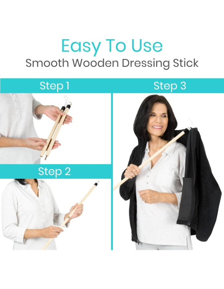 Bastón para Vestirse Vive Health 68.6 cm - Asistente para Ropa