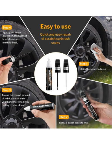 Pintura de Retoque de Borde Negro Carsmallma 12ml