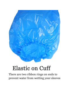 Mangas Desechables Impermeables Yzurbu - 100 Piezas Azul 2