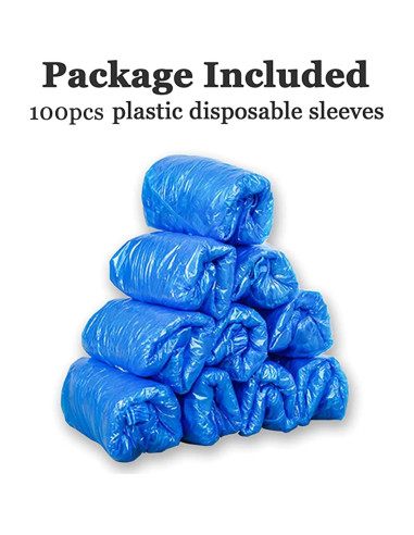 Mangas Desechables Impermeables Yzurbu - 100 Piezas Azul