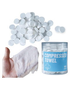 Toallas comprimidas de algodón HIFINECARE 100 PCS 20x20 cm