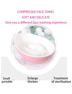 Toallas comprimidas de algodón HIFINECARE 100 PCS 20x20 cm 2