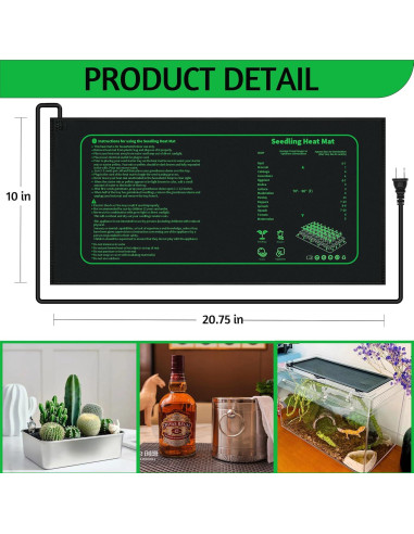 Alfombrilla Térmica para Plántulas LOCONHA 25.4x52.7cm 20W