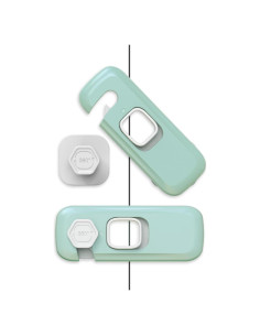 5 Piezas Cerraduras de Seguridad para Refrigerador Verde