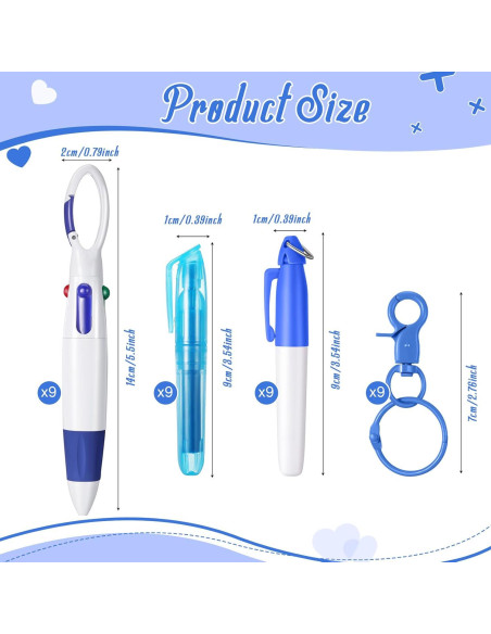 Set de 36 Marcadores y Bolígrafos Geyoga para Enfermería