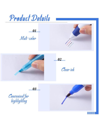 Set de 36 Marcadores y Bolígrafos Geyoga para Enfermería