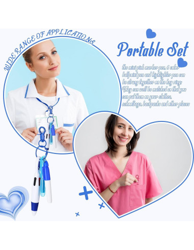 Set de 36 Marcadores y Bolígrafos Geyoga para Enfermería