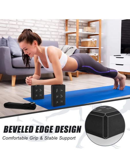 Conjunto de Bloques de Yoga RETON con Correas - 2 Piezas