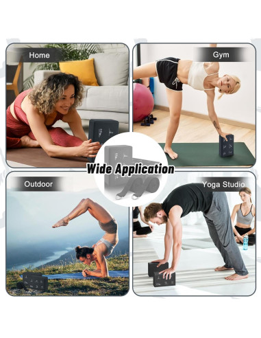 Conjunto de Bloques de Yoga RETON con Correas - 2 Piezas