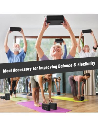 Conjunto de Bloques de Yoga RETON con Correas - 2 Piezas