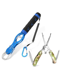 Pinzas de Pesca Sanlike 6.4" y Agarrador de Labios 30 cm