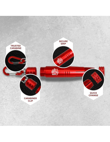 Soporte de Crayón de Quilla de Madera WOLF 0.5" Redondo Hexagonal