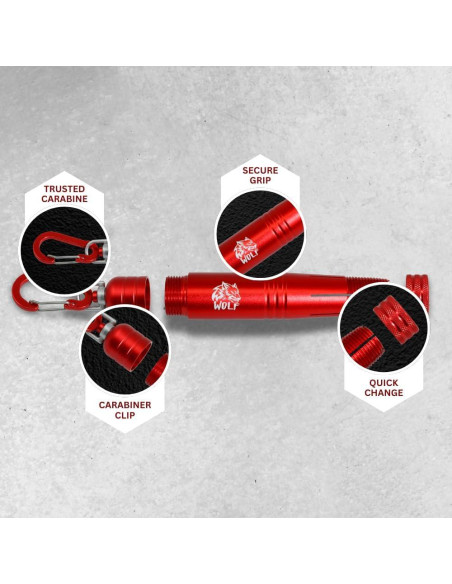 Soporte de Crayón de Quilla de Madera WOLF 0.5" Redondo Hexagonal