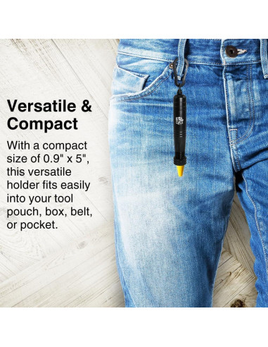 Soporte de Crayón de Quilla de Madera WOLF 0.5" Redondo Hexagonal