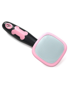 Cepillo Deshedding para Perros y Gatos Glendan Rosa 20.9x13cm