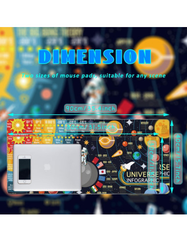 Alfombrilla de Escritorio Grande KOAIWPAE 30x80cm Antideslizante