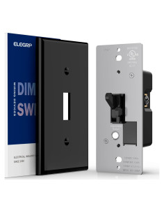 Interruptor de Atenuación Digital ELEGRP Negro 150W LED/CFL