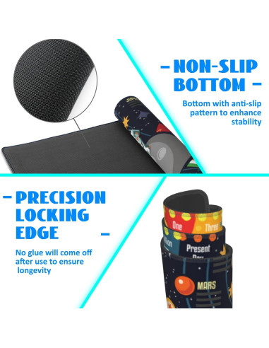 Alfombrilla de Escritorio Grande KOAIWPAE 30x80cm Antideslizante