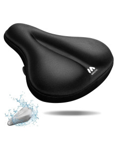 Cojín de Asiento de Bicicleta Meencool Grande Acolchado de Gel