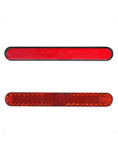 Reflectores autoadhesivos Evermotor 10 cm rojos para motocicleta